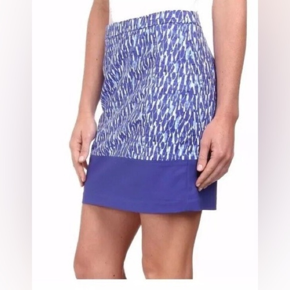 Michael Kors size 16 Blue Abstract Skirt